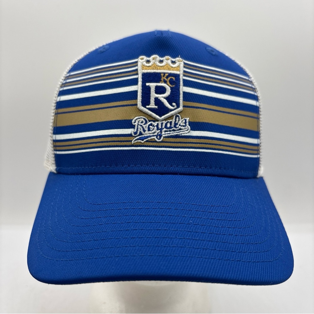 Kansas City Royals MLB 47‎ Brand Embroidered Logo White/Blue Fitted Hat OSS
